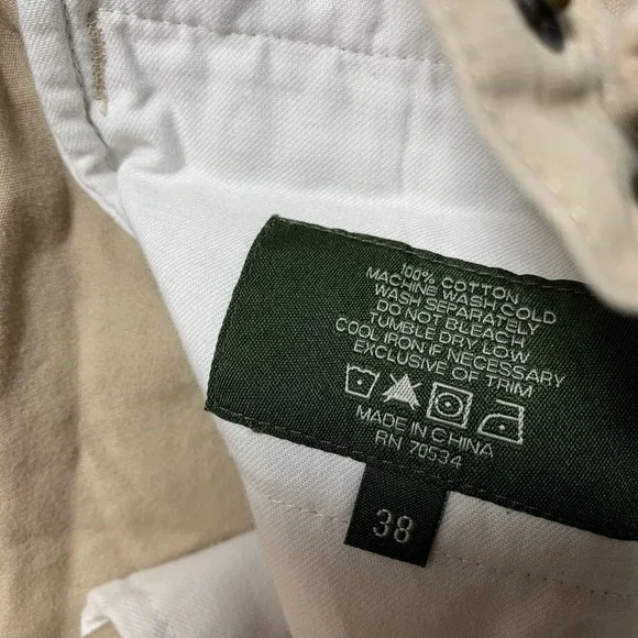 ORVIS Pants Mens 36x29 Measured Cargo Hiking Beige Tag: 38 - Picture 9 of 9